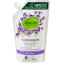 Alverde Рідке мило «Лаванда, мальва», заправка, 500 мл