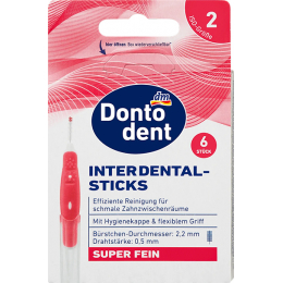 Dontodent Щітки міжзубні червоні 0,5 мм, 6шт Dontodent Щітки міжзубні червоні 0,5 мм, 6шт