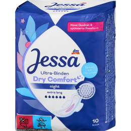 Jessa  Ультра прокладки Dry Comfort Night, 10 шт