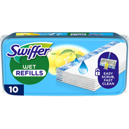 Swiffer Змінні вологі серветки для швабри Swiffer Wet з ароматом Лимону 10 шт