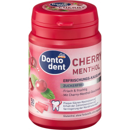 Dontodent Жувальна гумка, «Вишня-ментол», без цукру, 50 шт