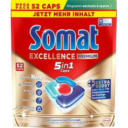 Somat Капсули для посудомийної машини Excellence 5in1, 52 шт