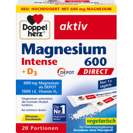 Doppelherz Магній Intense 600 + Вітамін D3, 30 шт