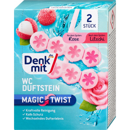 Denkmit Туалетний блок Magic Twist Rose & Lychee, 2 шт