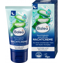 Balea Нічний Крем зволожуючий  50 мл aloe vera 10%