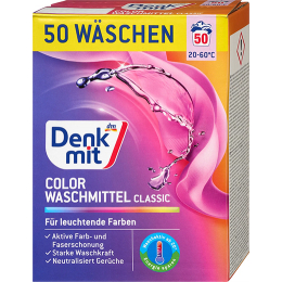 Denkmit  Пральний порошок для кольорової білизни, 50 прань