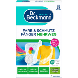  Dr.Beckmann Серветки кольоро та брудо-вловлювач для прання 1 шт. Багаторазова