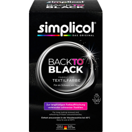 Simplicol Барвник для текстилю Back to Black відновлення кольору 400 г