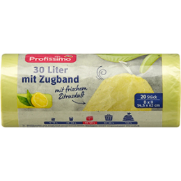 Profissimo Пакети для сміття 30 л зі шнурком і цитрусовим ароматом 20 шт