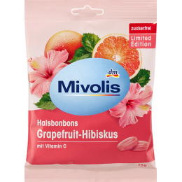 Mivolis Льодяники грейпфрут-гібіскус, 75 г