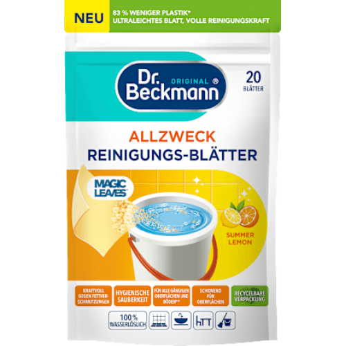 Dr. Beckmann Листки для прибирання універсальні Summer Lemon 20 шт