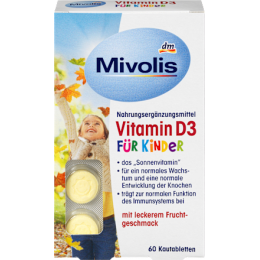Mivolis Вітамін D3 для дітей, жувальні таблетки 60 шт