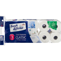 Sanft&Sicher Туалетний папір тришаровий Classic (10*200) 10шт 