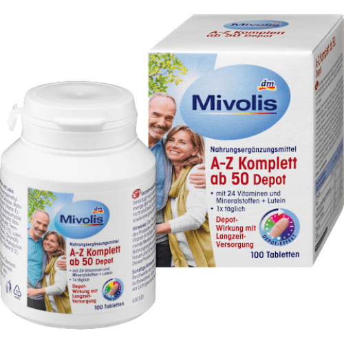 Mivolis Вітаміни A-Z від 50 років 100 шт 