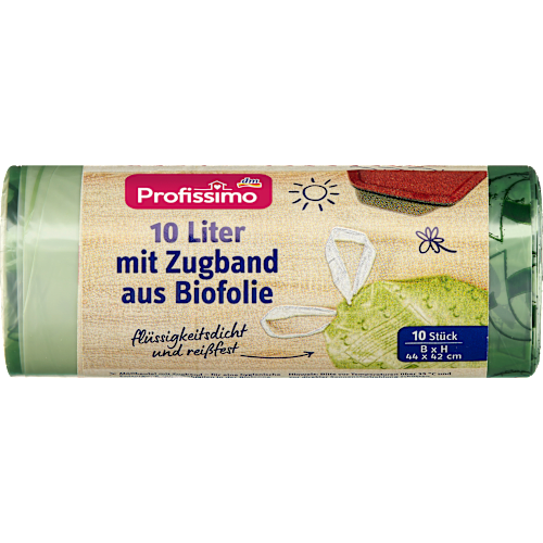 Profissimo Пакети для сміття 10 л з ручкою для перенесення 10 шт