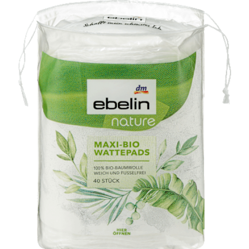 Ebelin Ватні диски Maxi Bio Nature, 40 шт