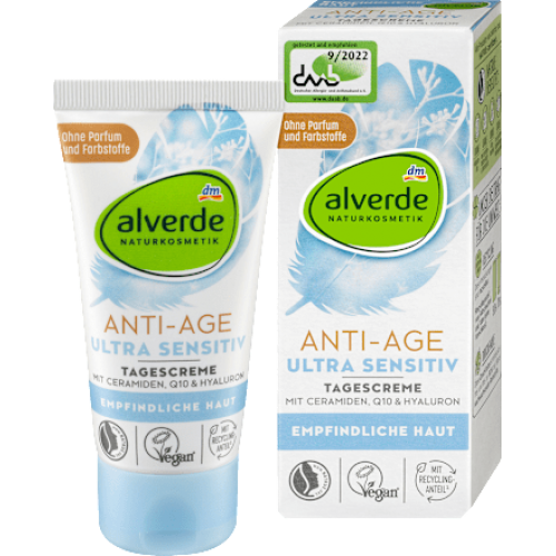 Alverde Антивіковий крем для обличчя ANTI-AGE Ultra Sensitive 50 мл Tagescreme