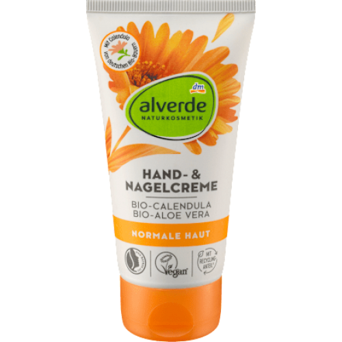 Alverde Крем для рук і нігтів Bio Calendula & Bio Aloe Vera, 75 мл