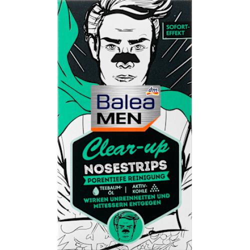 Balea MEN Смужки для носа Clear-Up, 3 шт
