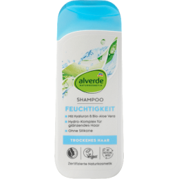 Alverde Зволожуючий шампунь з Алое Вера та Гіалуроновою кислотою, 200 мл