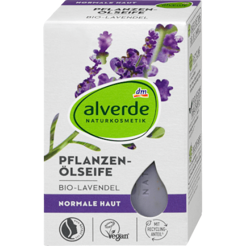 Alverde Крем-мило з лавандою, 100 г
