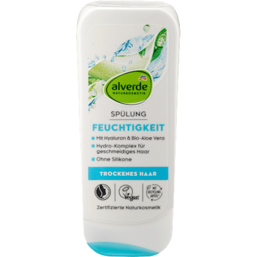 Alverde Зволожуючий кондиціонер з Алое Вера та Гіалуроновою кислотою, 200 мл