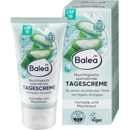 Balea  Зволожуючий денний крем aloe vera 10% LSF15 50 мл