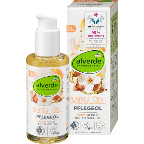 Alverde  Дитяча олія 100% чиста мигдальна олія, 100 мл