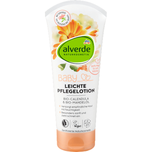 Alverde Дитячий лосьйон для тіла Календула та мигдальне масло, 200 мл