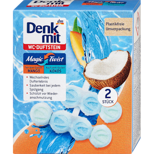 Denkmit Підвісний блок для унітазу Манго і Кокос, 2 шт