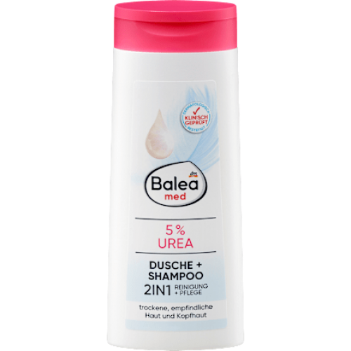Balea Гель для душу 2-в-1 душ + шампунь 5% сечовина, 300 мл