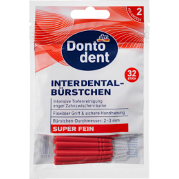 Dontodent  Щітки міжзубні червоні 0,4 мм, 32 шт