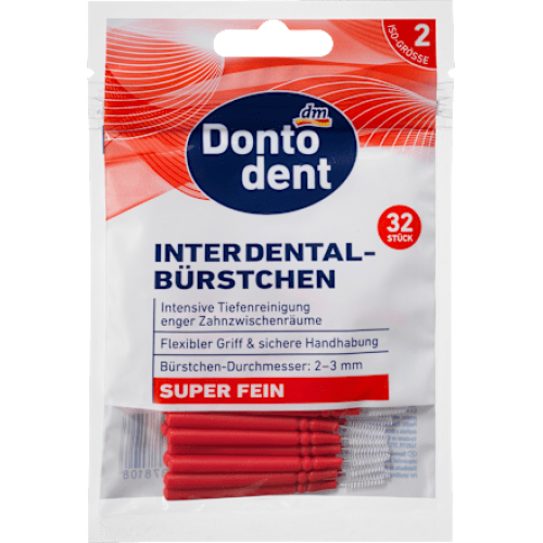 Dontodent  Щітки міжзубні червоні 0,4 мм, 32 шт