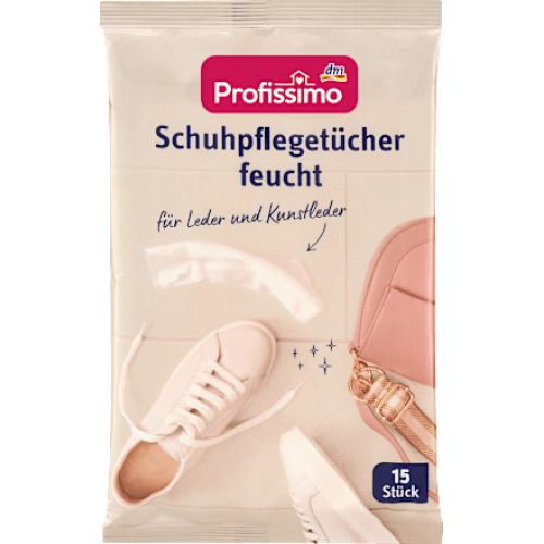 Profissimo Серветки для догляду за взуттям вологі 15 шт