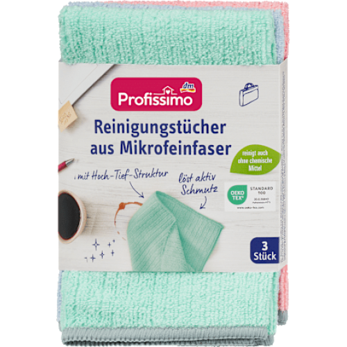 Profissimo Серветки для чищення Mikrofeinfaser 3 шт