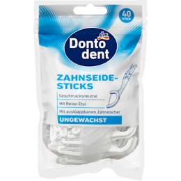 Dontodent Зубні нитки-палички з футляром 40 шт