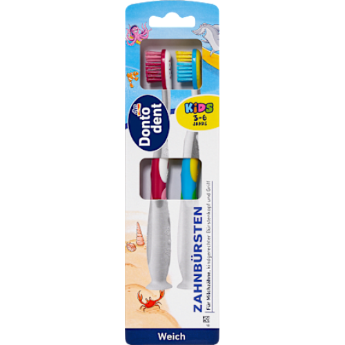 Dontodent  Зубні щітки  дитячі м'які (3-6 років) 2 шт