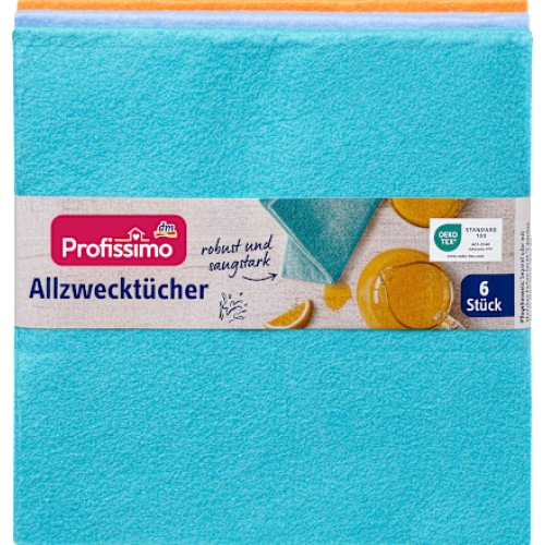 Profissimo Рушники універсальні  Allzwecktücher 6шт