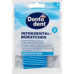 Dontodent Щітки міжзубні сині  0,6 мм, 32 шт