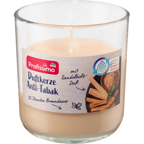 Profissimo Ароматична свічка в склянці з антитютюновим ефектом, 1 шт