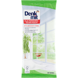 Denkmit Вологі серветки для чищення скла 20 шт