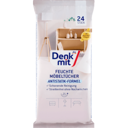 Denkmit Вологі серветки для чищення меблів, 24 шт