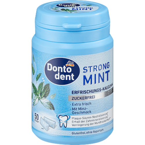 Dontodent Жувальна гумка Strong Mint, 50 шт