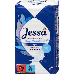 Jessa Ультра прокладки Dry Comfort Night, Big Pack, 20 шт