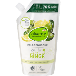 Alverde Гель для душу Time for Happiness М'ята Бергамот, змінний пакет, 500 мл