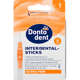 Dontodent Щітки міжзубні помаранчеві 0,45 мм, 6 шт