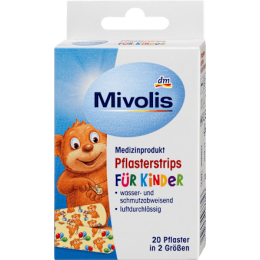 Mivolis Пластирні смужки дитячі 20 шт