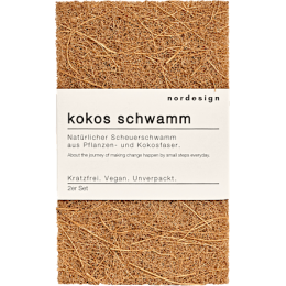 Nordesign Кокосова губка для посуду 2шт