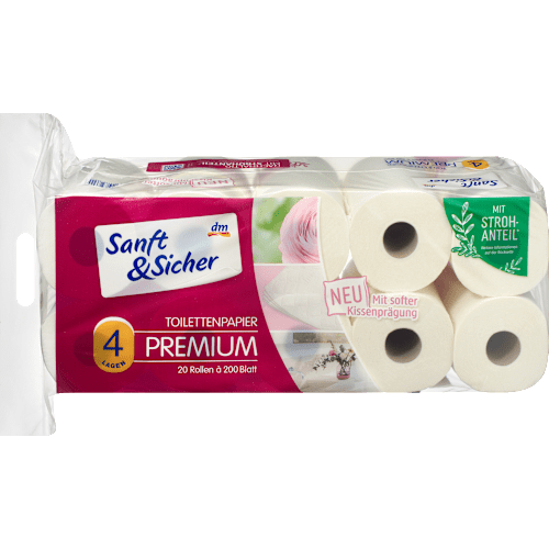 Sanft&Sicher Туалетний папір преміум 4-шаровий 20 шт