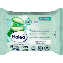 Balea Серветки для зняття макіяжу 3в1 освіжаючі 25 шт